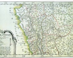 Mapa antiguo del norte del Perú